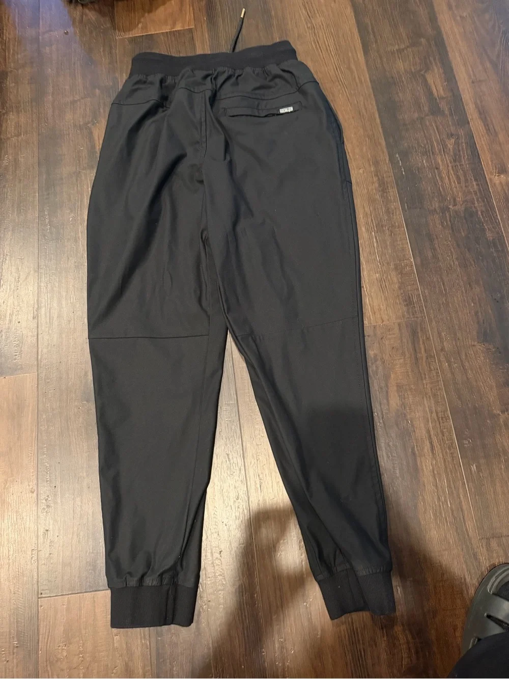 Baseballism Youth Large Black Performance Jogger Pants Flag Man Athletic YL